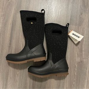 NWT Bogs Women's Insulated Boots Crandall Tall Speckle